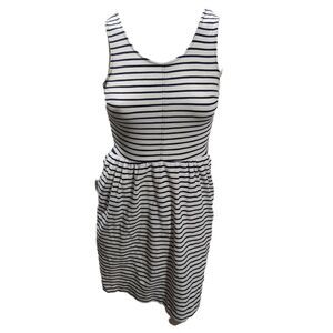 J Crew Daybreak Dress Womens SZ 2 Nautical Striped Sailor Office Preppy Travel